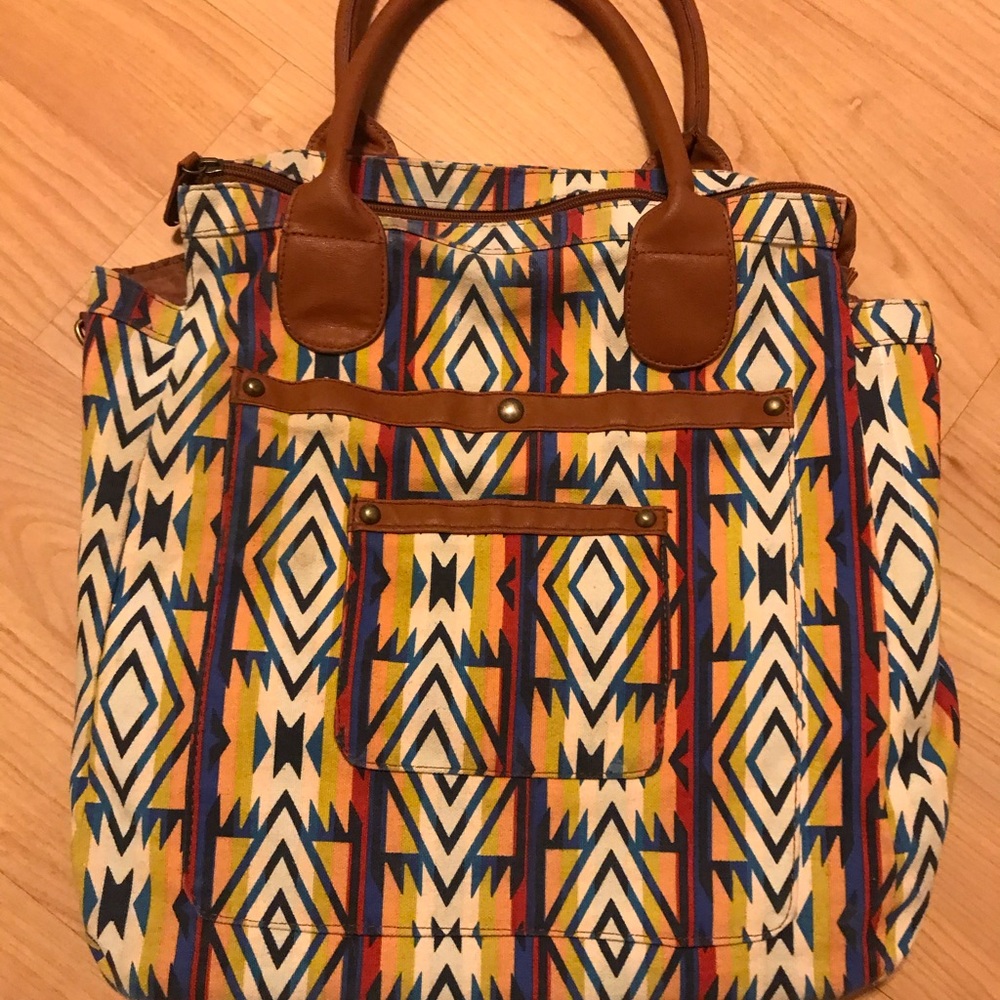 Multicolor Boho Tote